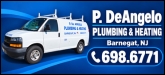 P. De Angelo Plumbing & Heating Sponsorship Banner